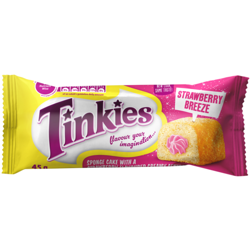 Tinkies Strawberry Tingle Flavoured Creamy Sponge Cake 45g