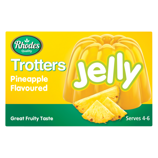 Rhodes Quality Trotters Pineapple Flavoured Instant Jelly 40g