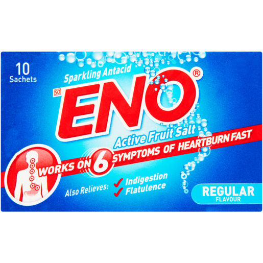 Eno Regular Flavour Active Fruit Salt 10 x 5g 
