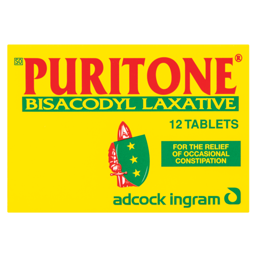 Puritone Bisacodyl Laxative Tablets 12 Pack