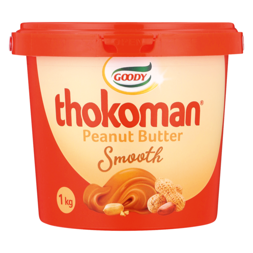 Goody Thokoman Smooth Peanut Butter Tub 1kg