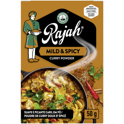 Rajah Mild & Spicy Curry Powder Box 50g
