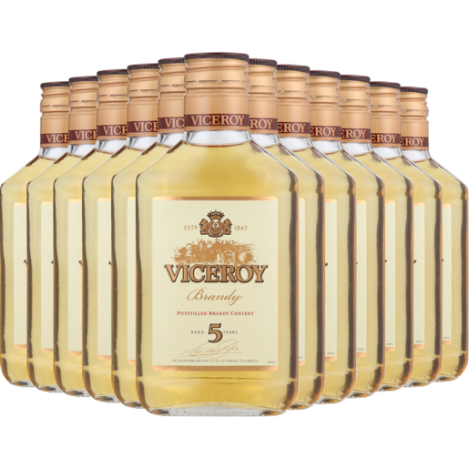 Viceroy Potstilled Brandy Bottles 12 x 200ml
