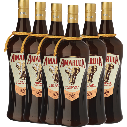 Amarula Cream Liqueur Bottles 6 x 1L