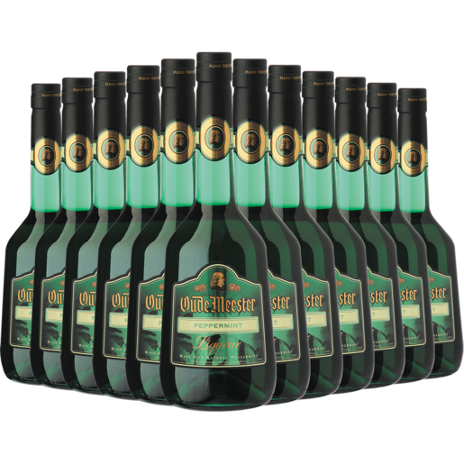 Oude Meester Peppermint Flavoured Liqueur Bottles 12 x 750ml