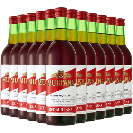 Multana Premium Quality Red Wine Bottles 12 x 750ml