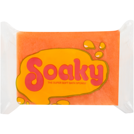 Soaky Orange Small Bath Sponge 