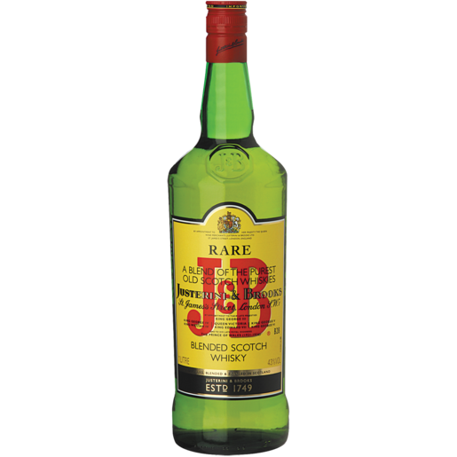 J&B Rare Blended Scotch Whisky Bottle 1L