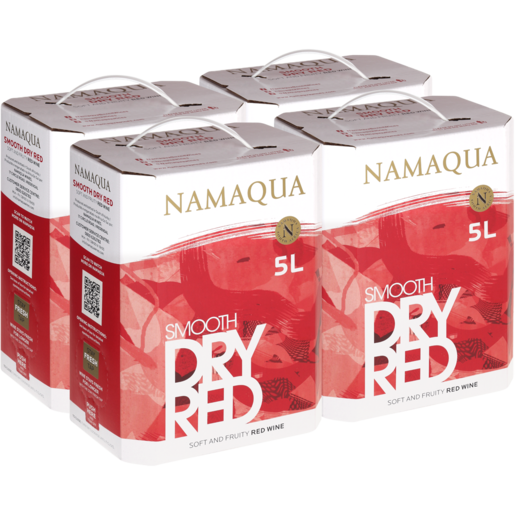 Namaqua Smooth Dry Red Wine Boxes 4 x 5L