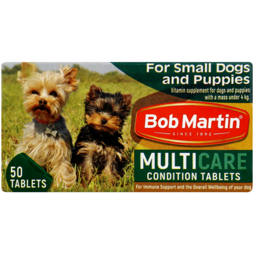 Bob Martin Small Dogs & Puppies Multicare Condition Tablets 50 Pack