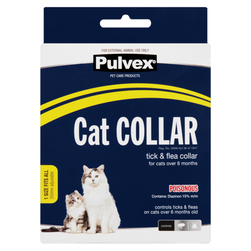 Pulvex Tick & Flea Cat Collar 350mm