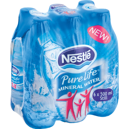 Nestlé Pure Life Still Water Bottles 6 x 500ml