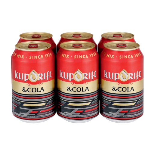 Klipdrift Brandy & Cola Cans 6 x 330ml