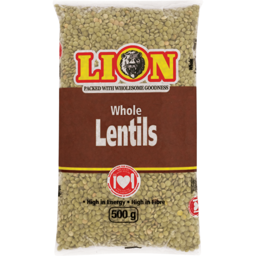 Lion Whole Brown Lentils 500g