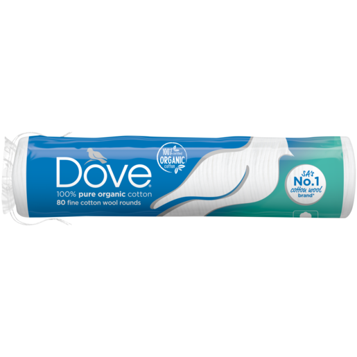 Dove Pure Cotton Wool Pads Dual Textured 80g