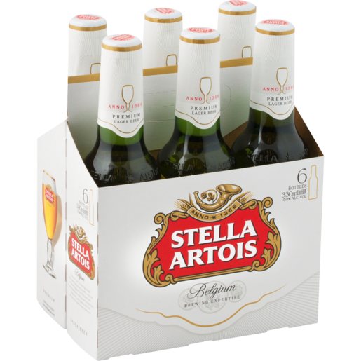 Stella Artois Beer Bottles 6 x 330ml