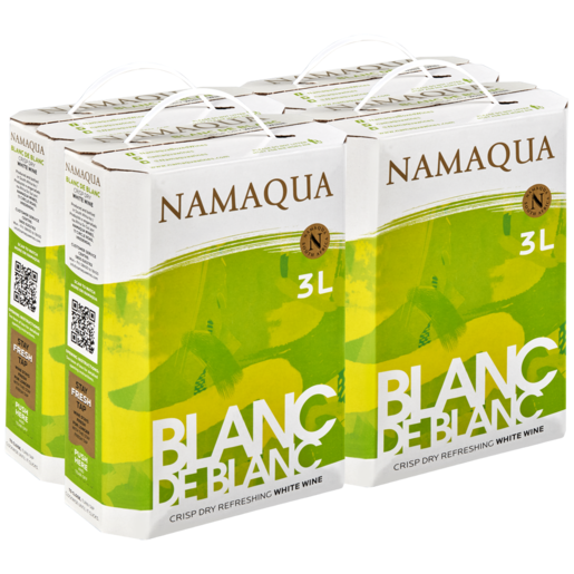 Namaqua Blanc de Blanc White Wine Box 4 x 3L