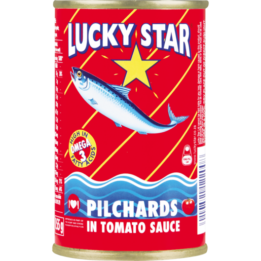 Lucky Star Pilchards In Tomato Sauce 155g