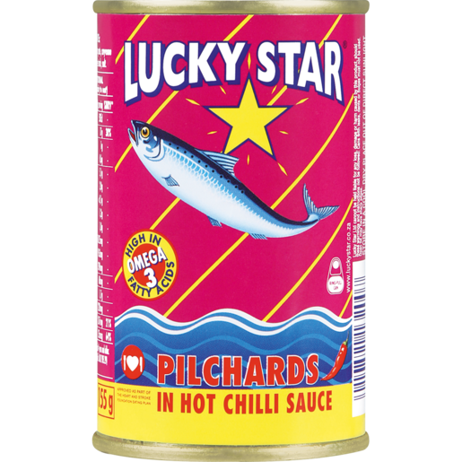 Lucky Star Pilchards In Hot Chilli Sauce 155g
