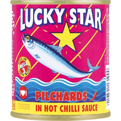 Lucky Star Pilchards In Hot Chilli Sauce 215g