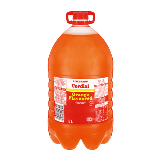 Ritebrand Orange Flavoured Cordial 5L