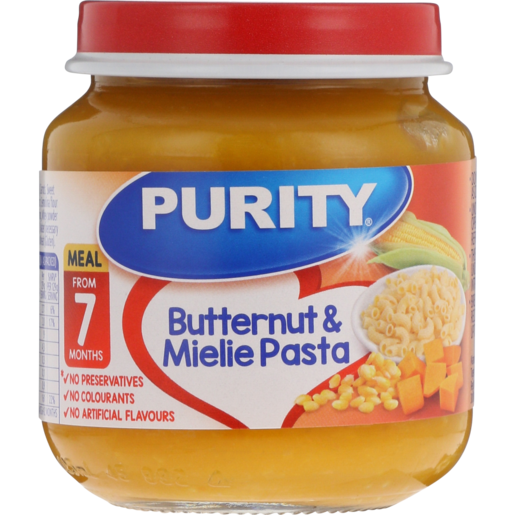 PURITY Butternut & Mielie Pasta Baby Food Jar 125ml