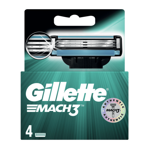 Gillette MACH3 Blades 4 Pack