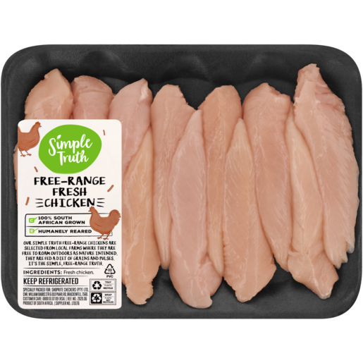 Simple Truth Free-Range Fresh Chicken Strips Per kg