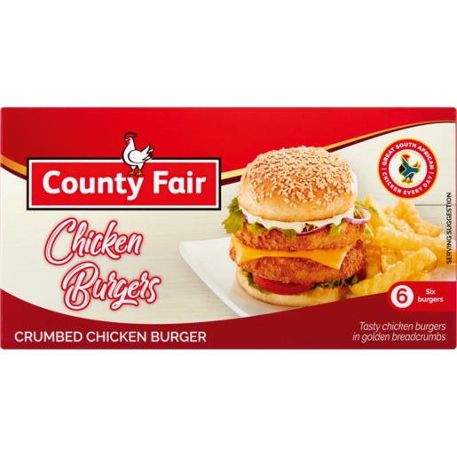 County Fair Frozen Crumbed Chicken Burgers 400g