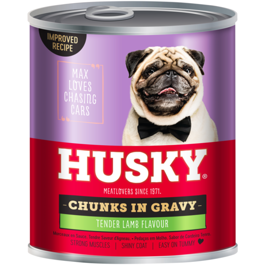 Husky Chunks In Gravy Lamb Dog Food 775g