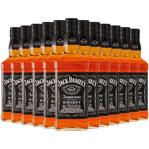 Jack Daniel's Tennessee Whiskey Bottles 12 x 750ml