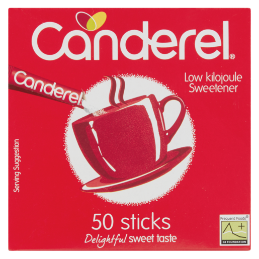 Canderel Low Kilojoule Sweetener Sticks 50 Pack