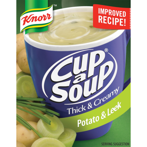 Knorr Cup-A-Soup Thick & Creamy Potato & Leek Instant Soup Packets 3 x 31g