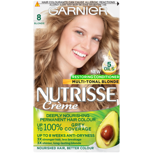 Garnier Nutrisse 8 Vanilla Blonde Permanent Hair Dye