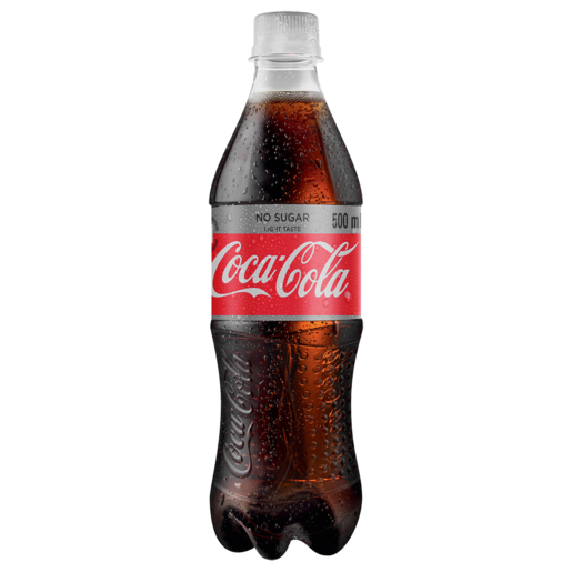 Coca-Cola No Sugar Light Taste Soft Drink Bottle 500ml