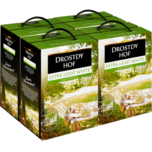 Drostdy Hof Extra Light White Wine Boxes 4 x 5L