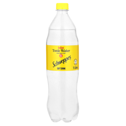 Schweppes Tonic Water Soft Drink Bottle 1L