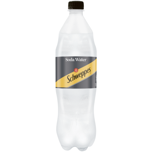 Schweppes Soda Water Soft Drink Bottle 1L