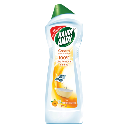Handy Andy Spring Fresh Cleaning Cream Bottle 750ml
