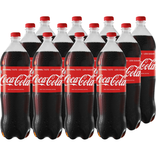 Coca-Cola Original Soft Drink Bottles 12 x 1L