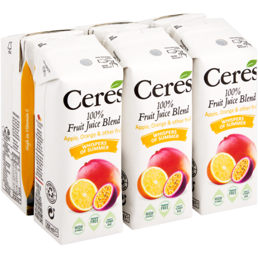 Ceres Whispers Of Summer Juice Pack 6 x 200ml