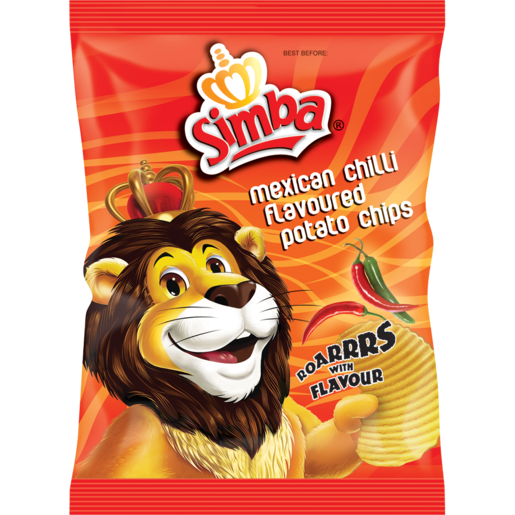 Simba Mexican Chilli Flavoured Potato Chips 120g