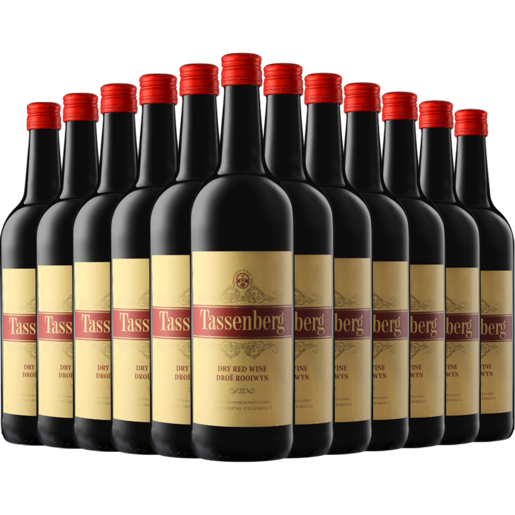 Tassenberg Dry Red Wine Bottles 12 x 750ml