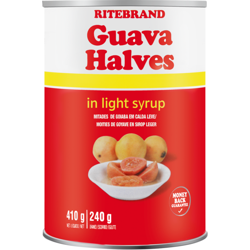 Ritebrand Guava Halves In Light Syrup Can 410g