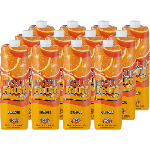 Liqui Fruit Orange Flavoured Fruit Juice Cartons 12 x 1L