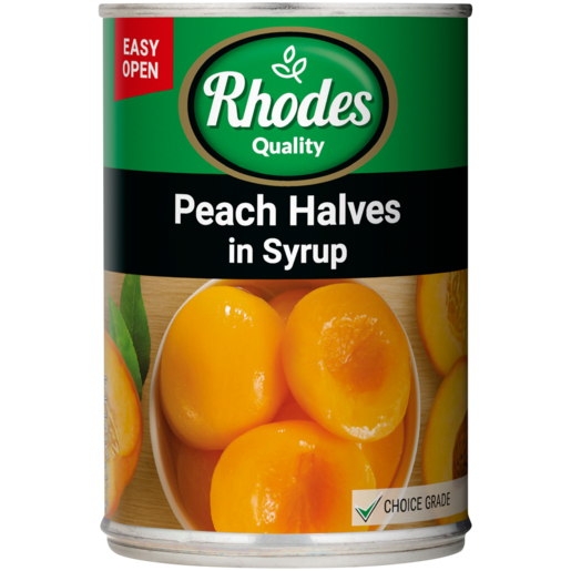 Rhodes Peach Halves In Syrup 410g