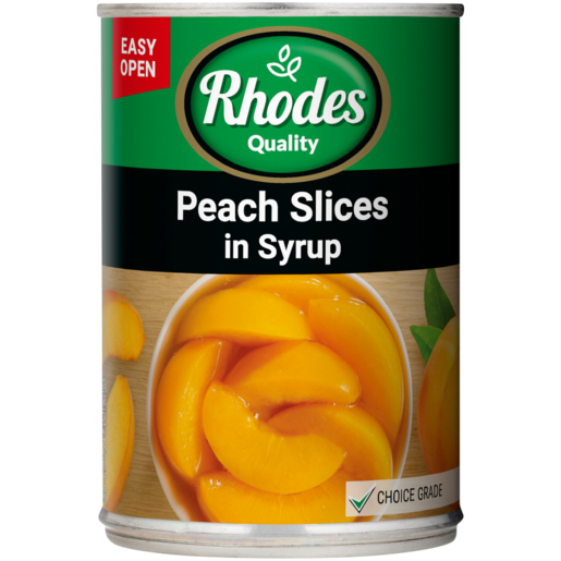 Rhodes Quality Peach Slices In Syrup 410g