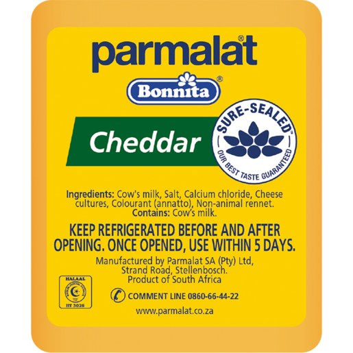 Parmalat Bonnita Cheddar Cheese Per kg