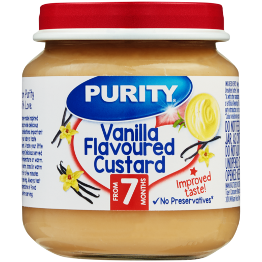PURITY Vanilla Flavoured Custard Baby Food 125ml