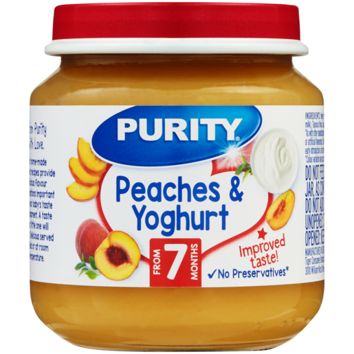 PURITY Peach & Yoghurt Baby Food 125ml